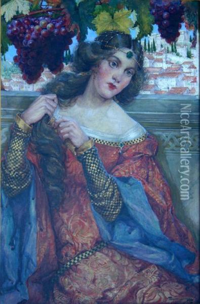 Dolce Far Niente Oil Painting - May Louise Greville Cooksey