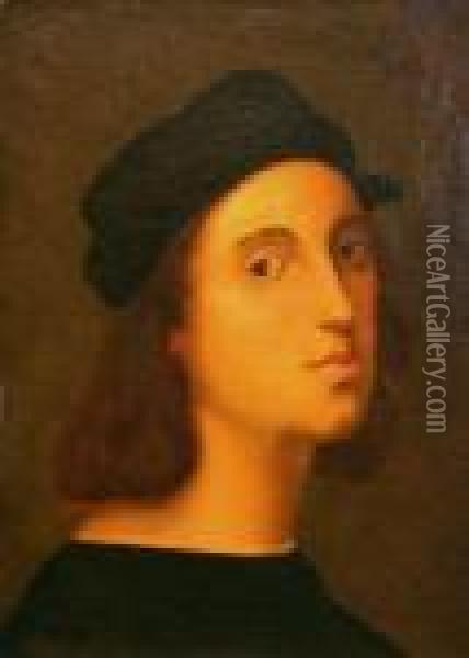 Portrait Of The Artist Oil Painting - Raphael (Raffaello Sanzio of Urbino)
