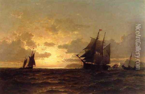 Return of the Whales Oil Painting - William Bradford