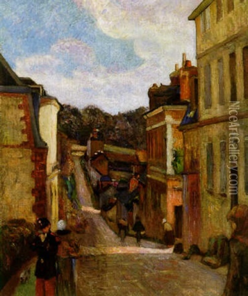 Rue De Banlieue Oil Painting - Paul Gauguin