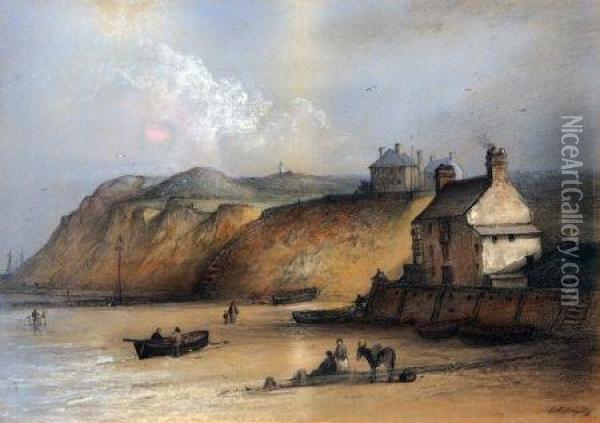 Coastal Scene Oil Painting - Edward Robert Smythe