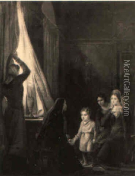 Besuch Der Nonne Oil Painting - Philipp Otto Runge