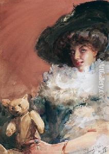 Lily Dupley Lindsay Oil Painting - Robert Ponsonby Staples
