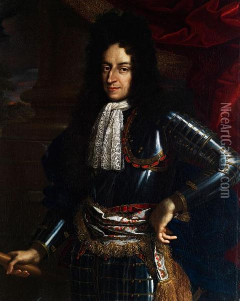 Portrait Des Kunftigen Konigs Wilhelmiii. Von England, Noch Als Statthalter Der Niederlande Oil Painting - Benedetto Gennari