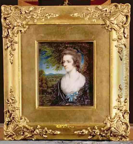 Portrait of Margaret Hazlitt Sister of William Hazlitt Oil Painting - John Hazlitt