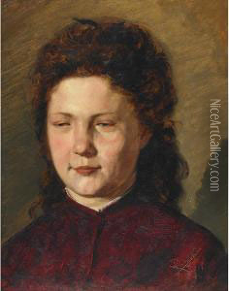 Portrait Of A Woman Oil Painting - Raubalik
