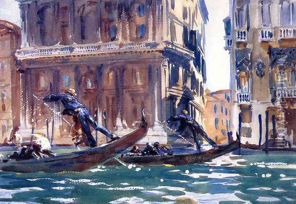 On the Canal] Oil Painting - John Singer Sargent