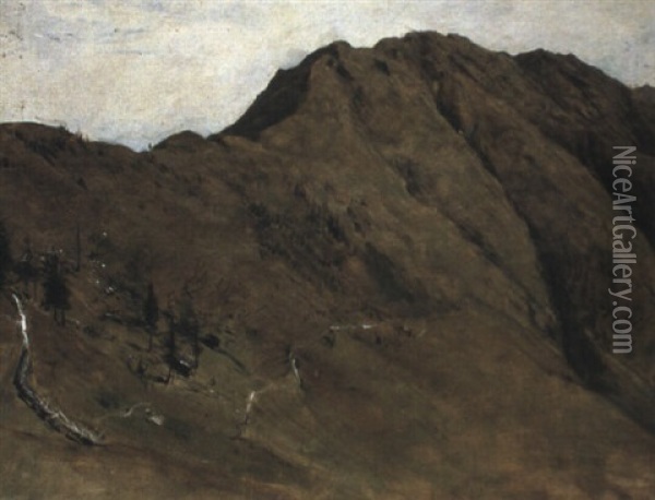 Trattenberger Hohe Oil Painting - Franz Von Defregger