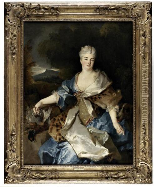 Madame De Noirmont Oil Painting - Nicolas de Largillierre