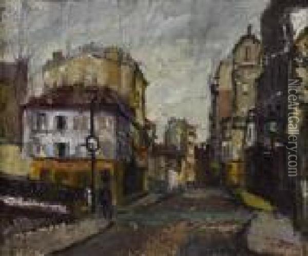 Rouen, Vieilles Rues Oil Painting - Narcisse Guilbert