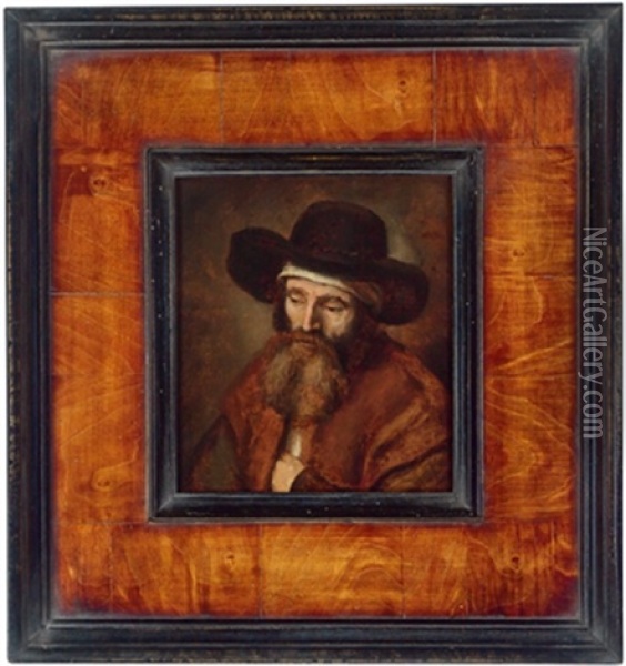 Der Mann Mit Der Stirnbinde Oil Painting -  Rembrandt van Rijn