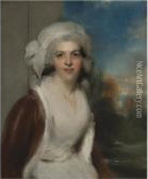 Portrait Of Rebecca, Lady Simeon (died 1830) Oil Painting - Sir Thomas Lawrence
