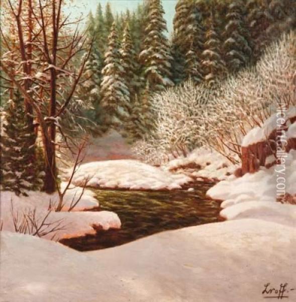 Foret Enneigee Oil Painting - Piotr Ivanovitch Livoff