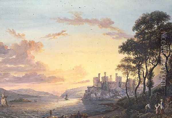 Conway Castle Oil Painting - Paul Sandby