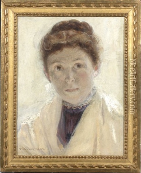 Portrait De Femme Oil Painting - Walter Gay