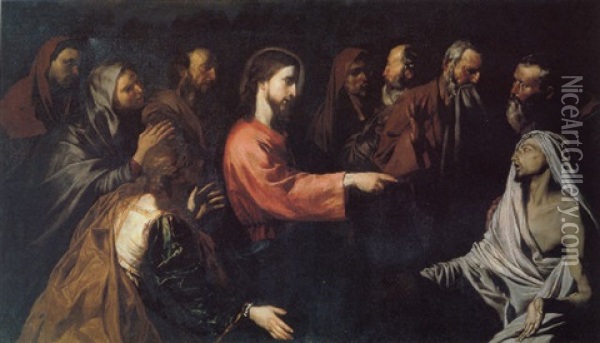 The Raising Of Lazarus Oil Painting - Jusepe de Ribera