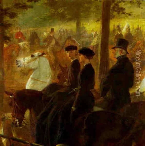 Parade Der Eitelkeiten Oil Painting - George Housman Thomas