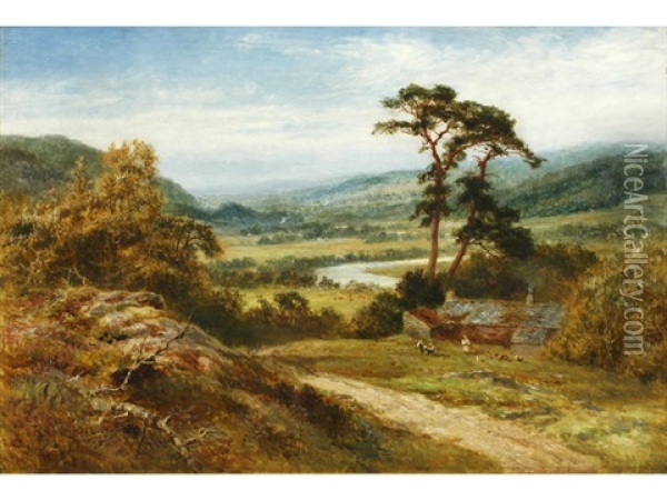 Above Capel Curig Oil Painting - Robert Gallon