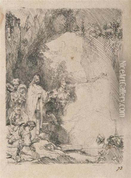 La Resurrection De Lazare Oil Painting - Rembrandt Van Rijn