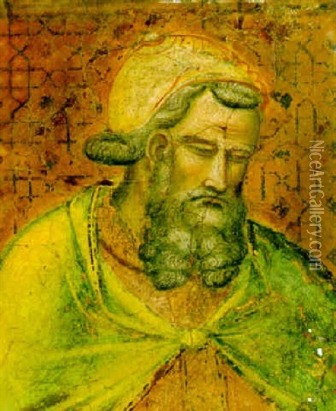 Head Of Herod Antipas Oil Painting - Spinello Aretino