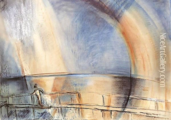 Rainbow 1930 Oil Painting - Jeno Gadanyi