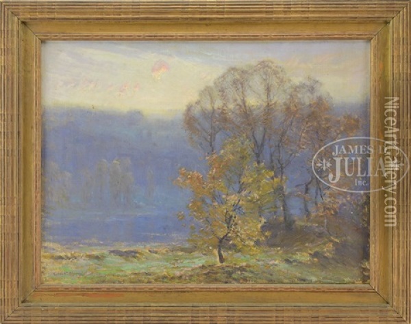 Connecticut Landscape Oil Painting - George F. Muendel