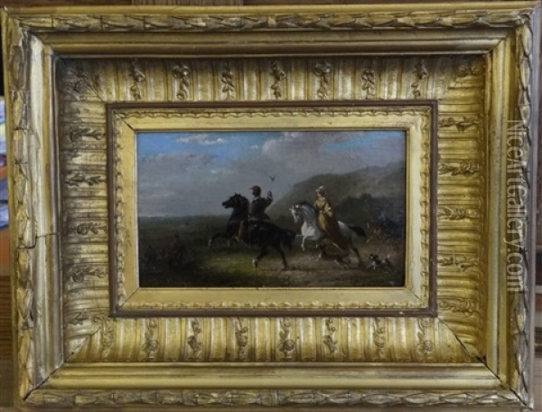 Chasse Au Faucon Oil Painting - Pieter Frederick Van Os