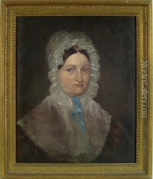 Portrait Of Mr. Stull (+ Portrait Of Mrs. Stull; Pair) Oil Painting - John Carlin