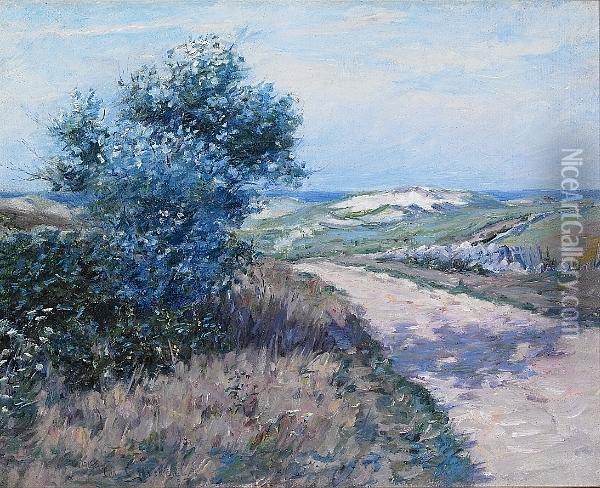 In The Dunes Oil Painting - Ida C. Haskell