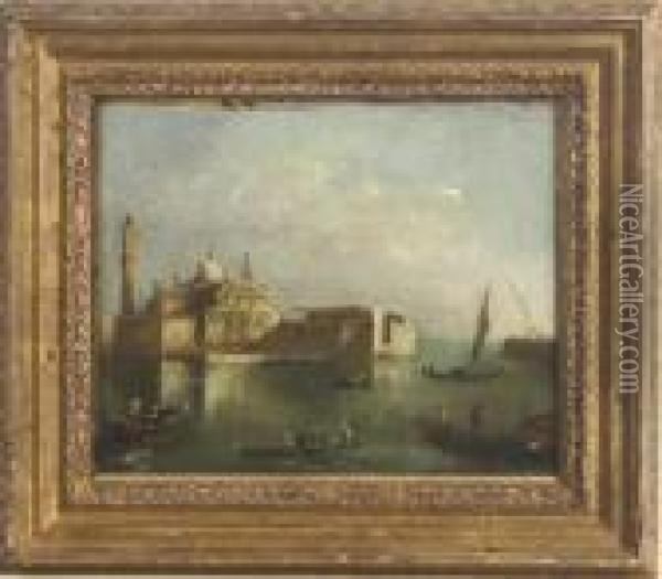 Venice, San Giorgio Maggiore Oil Painting - Francesco Guardi