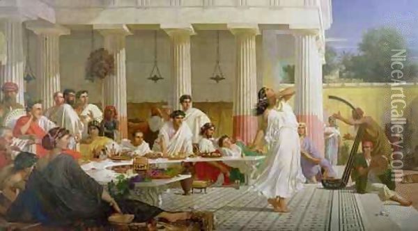 Herod's Birthday Feast Oil Painting - Edward Armitage