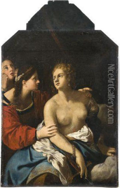 La Mort De Lucrece Oil Painting - Orazio Gentileschi