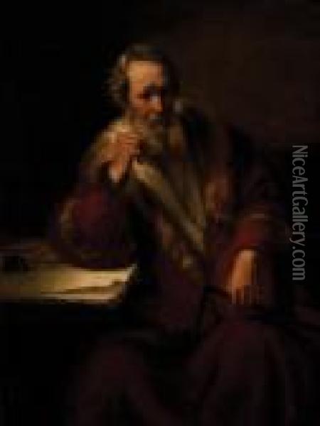 The Apostle Thomas Oil Painting - Nicolaes Maes