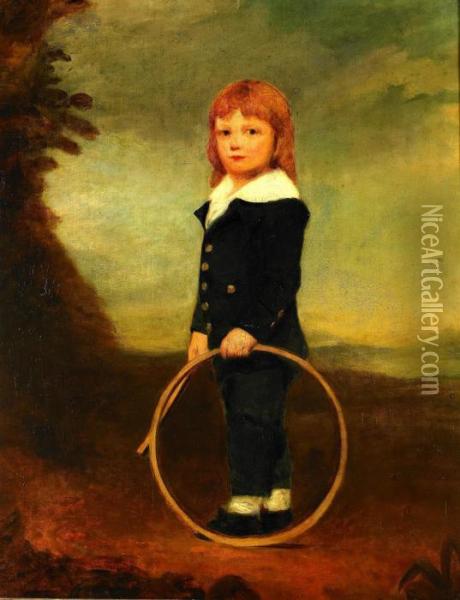 Pojke Med Tunnband Oil Painting - John Hoppner