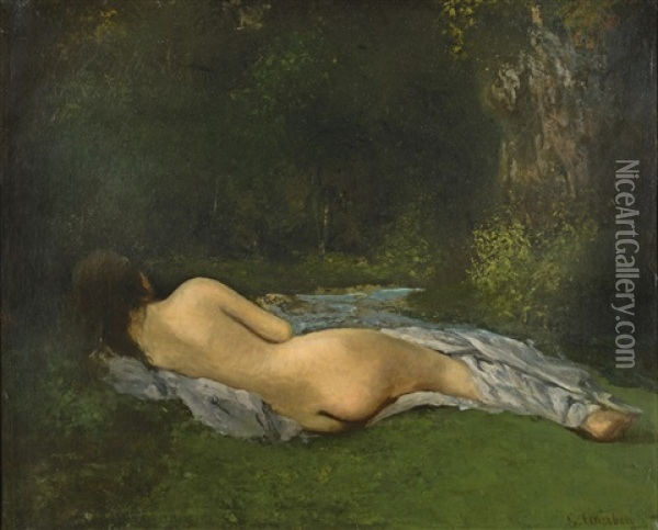 La Dormeuse Oil Painting - Gustave Courbet