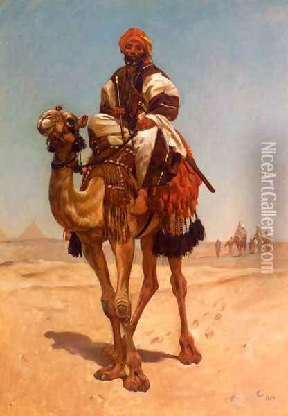 An Egyptian Nomad Oil Painting - Frederick Goodall