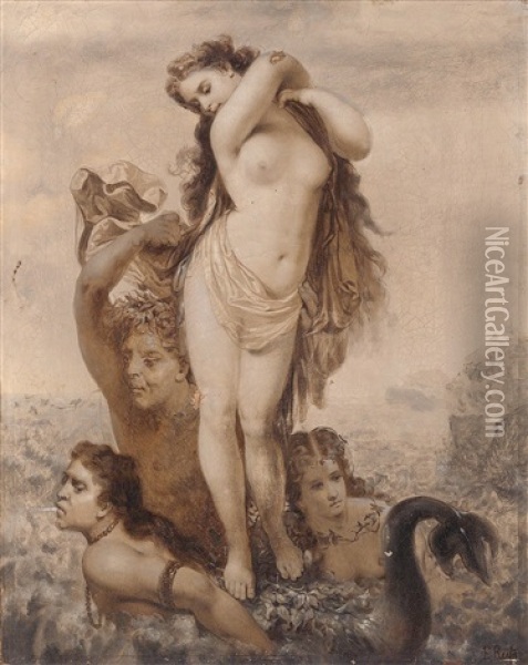 Venus Oil Painting - Franz Russ the Younger