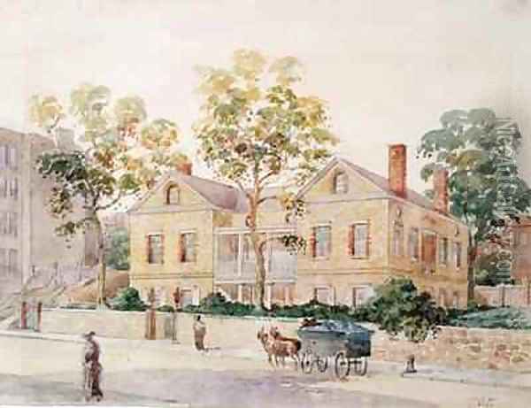 Abigail Adams Smith House Oil Painting - Theodore Oscar Fraenkel