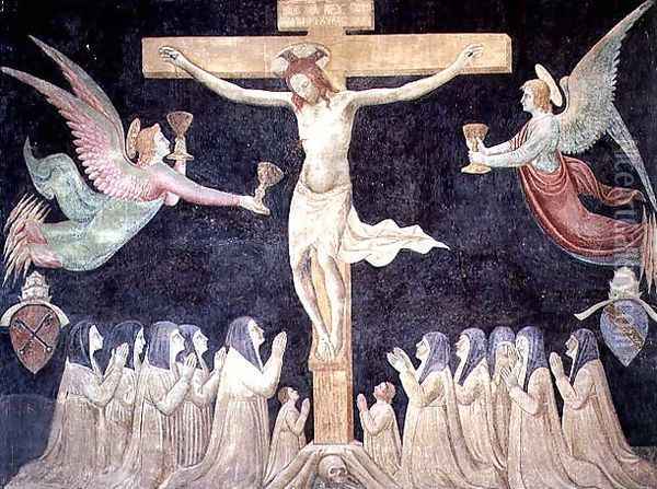 Crucifixion, c.1448 Oil Painting - Paolo di Stefano Badaloni Schiavo