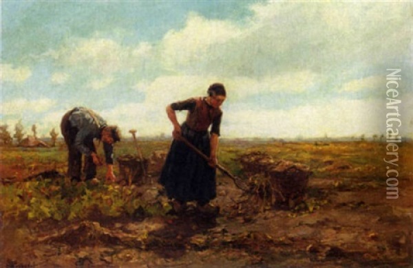 In The Field Oil Painting - Cornelis Koppenol