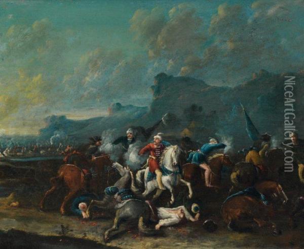 Bataille Oil Painting - Karel Van Breydel (Le Chevalier)