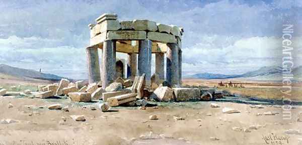 A Moslem Tomb near Baalbek Oil Painting - Carl Haag