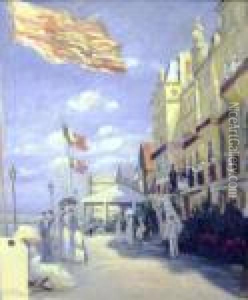 Trouville Oil Painting - Claude Oscar Monet
