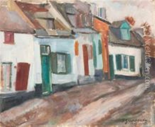 Les Maisons Oil Painting - Sam Granowsky