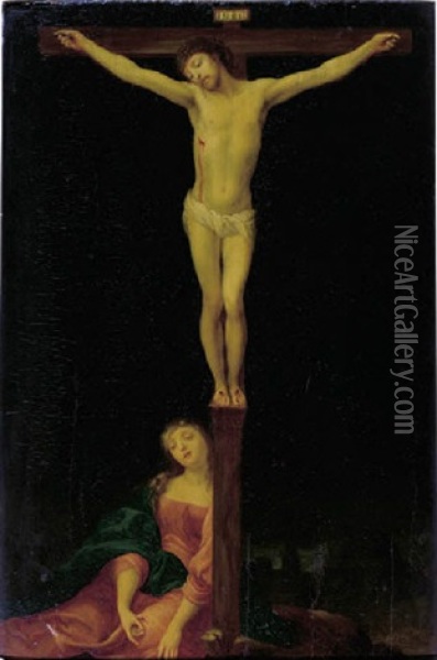 The Crucifixion Oil Painting - Claes Cornelisz Moeyaert