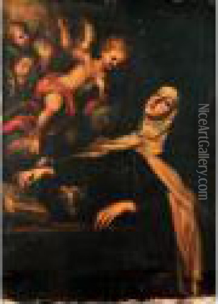 The Vision Of St. Teresa Oil Painting - Federico Fiori Barocci