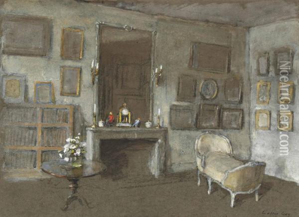 Un Cabinet D'amateur Oil Painting - Walter Gay