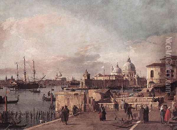 Entrance to the Grand Canal- from the West End of the Molo 1735-40 Oil Painting - (Giovanni Antonio Canal) Canaletto