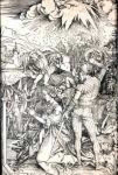 Meczenstwo Sw. Katarzyny Aleksandryjskiej,1497-1498 Oil Painting - Albrecht Durer
