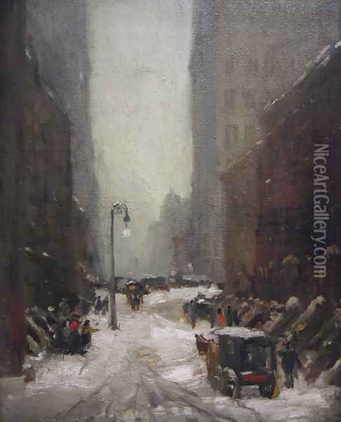 Snow in New York Oil Painting - Robert Henri